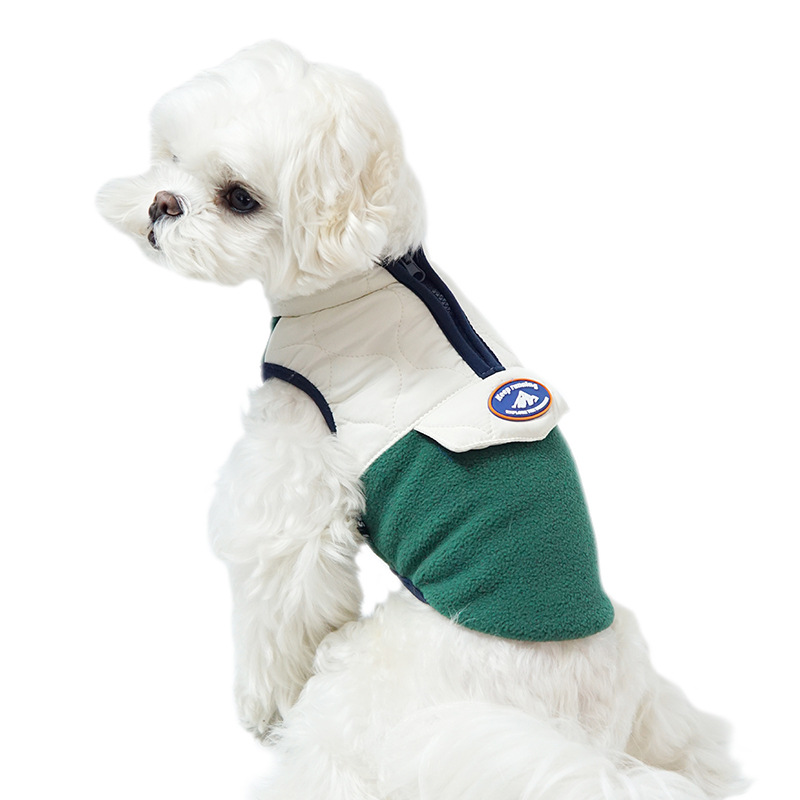 Autumn And Winter New Pet Clothes Warm Dog Clothes With Fleece And Thick Small Dog Vest Clothes