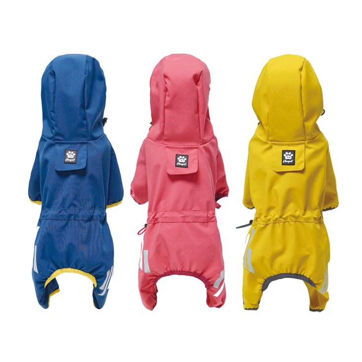 High Qualoty 3 Colors Breathable Luxury Waterproof Clothes Dog Raincoat