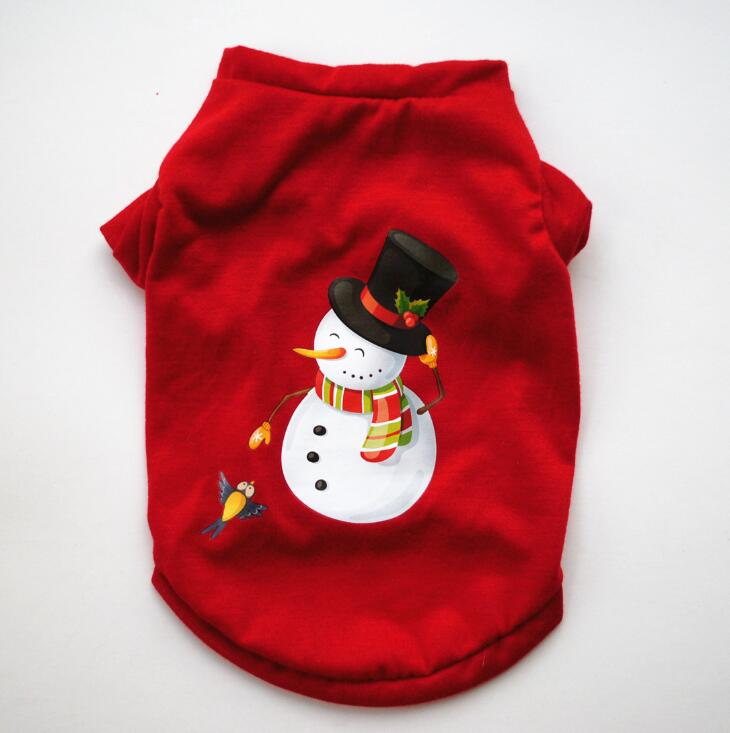 Wholesale Eco-friendly Fashionable Summer Christmas Cotton Dog Clothes