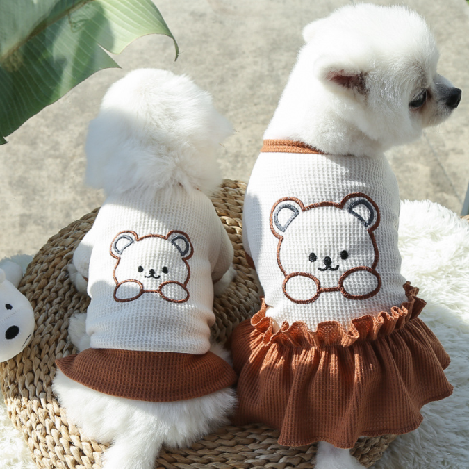 New Style Popular In Stock Summer Two-leg Dog Dress Pet Dog Clothes