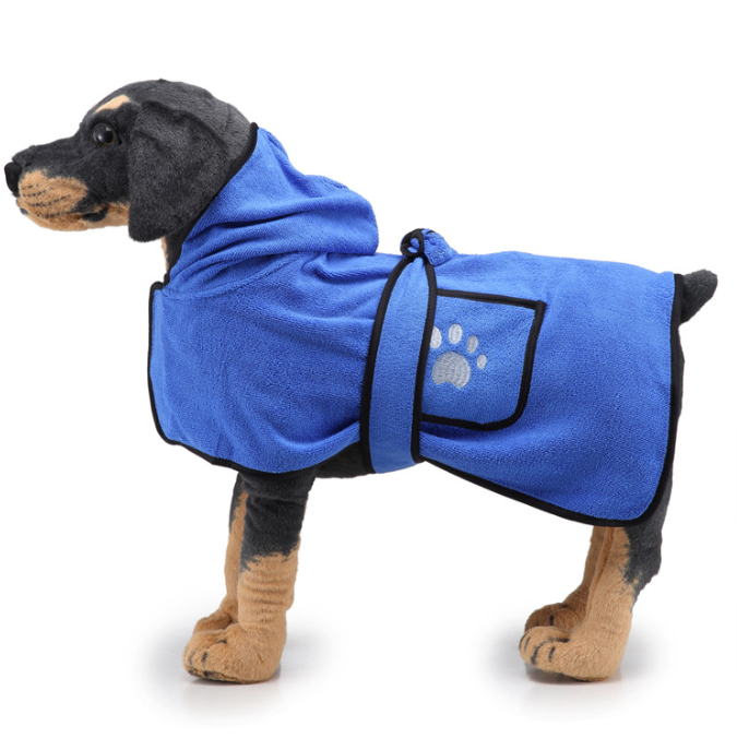 Hot Water Absorbent Dog Towel Cat Bath Towel Bath Robe Blanket Dual-use Pet Supplies