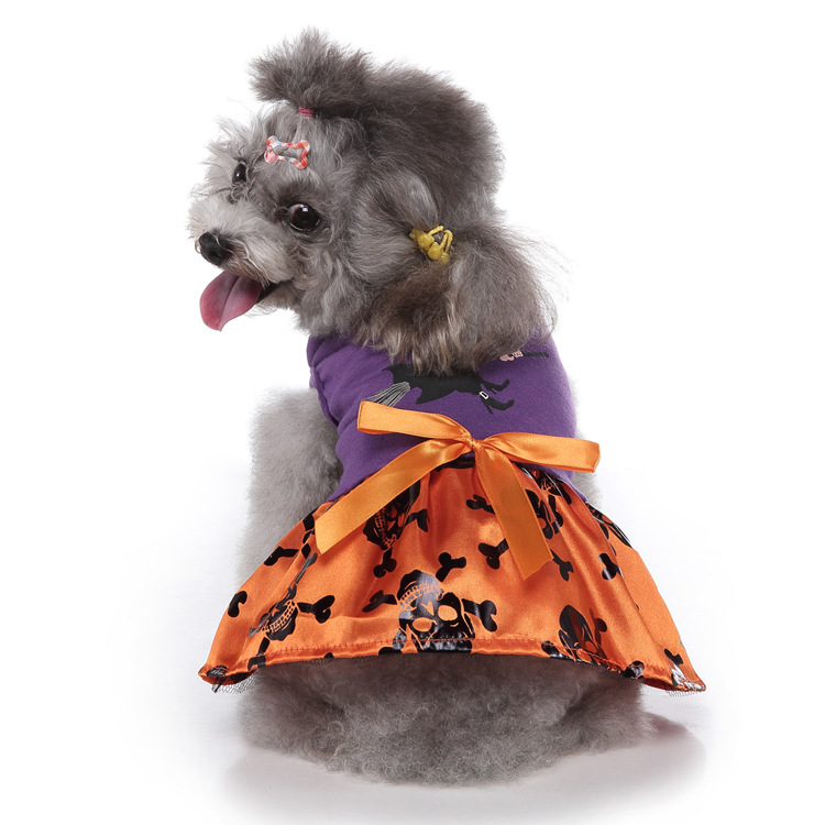 Wholesale Multiple Styles Halloween Series Dress Small Pet Dog Clothes