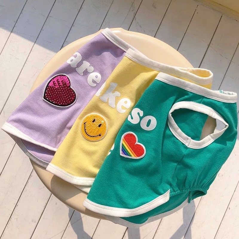 Candy Color Dog Summer Thin Style Small Dog Pet Clothing Vest
