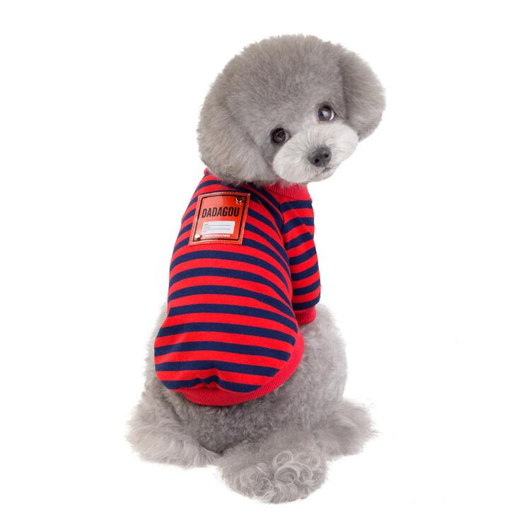 New Arrival In Stock Wholesale Cheap Striped Luxury Summer Dog Clothes
