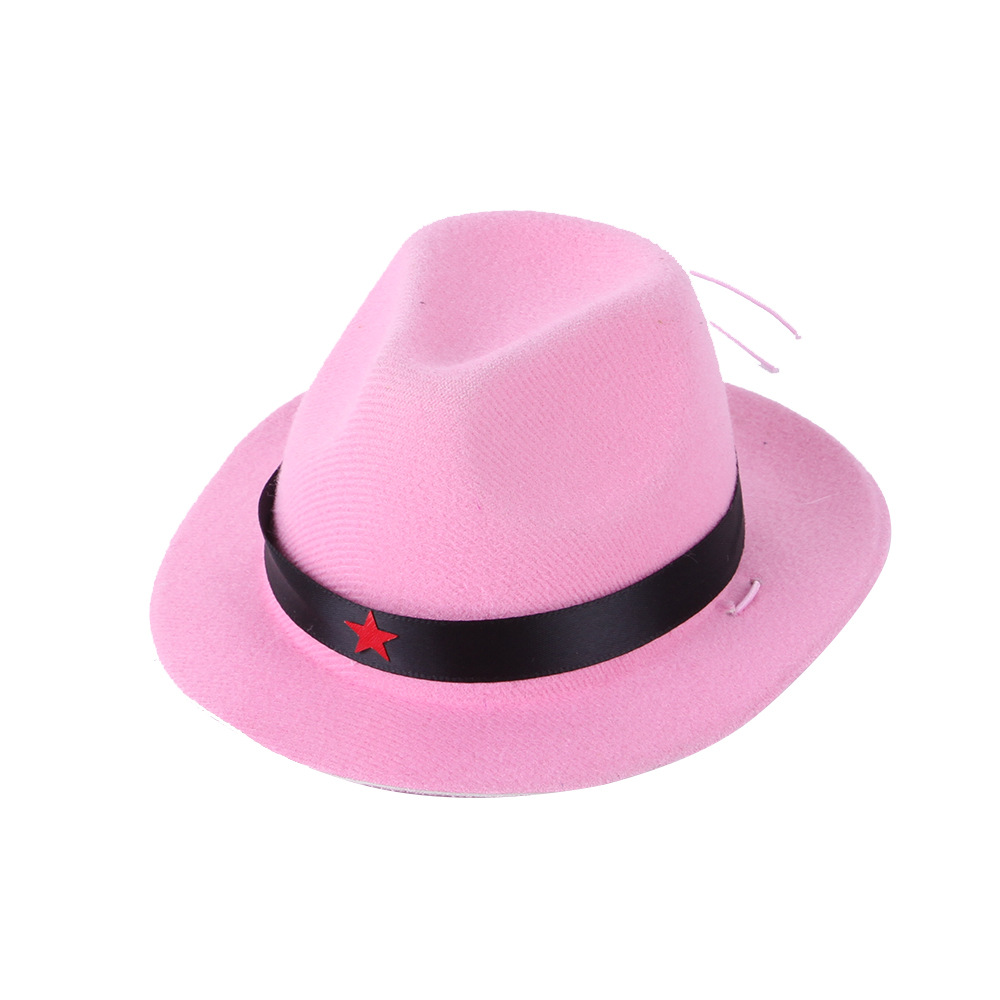 New Ideas Dog Cowboy Hat With Star Pattern Adjustable Rope Funny Pet Headdress Party Cosplay