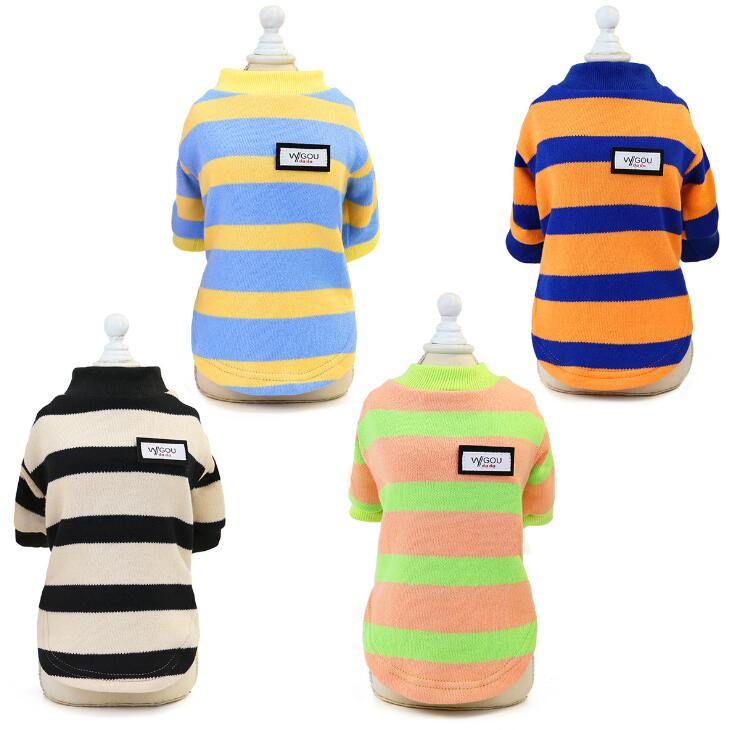 New Style Eco-friendly Hot Sale Winter Designer Striped Dog Sweaters Clothes