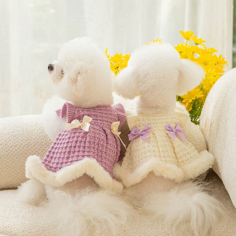 New Released Cute Dress Dog Clothes Soft Warm Comfortable Breathable Pet Clothes