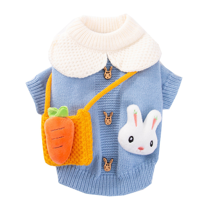 Hot Sale High Quality Cute Rabbit Carrot Sweater Dog Clothes Soft Warm Comfortable Breathable Pet Clothes