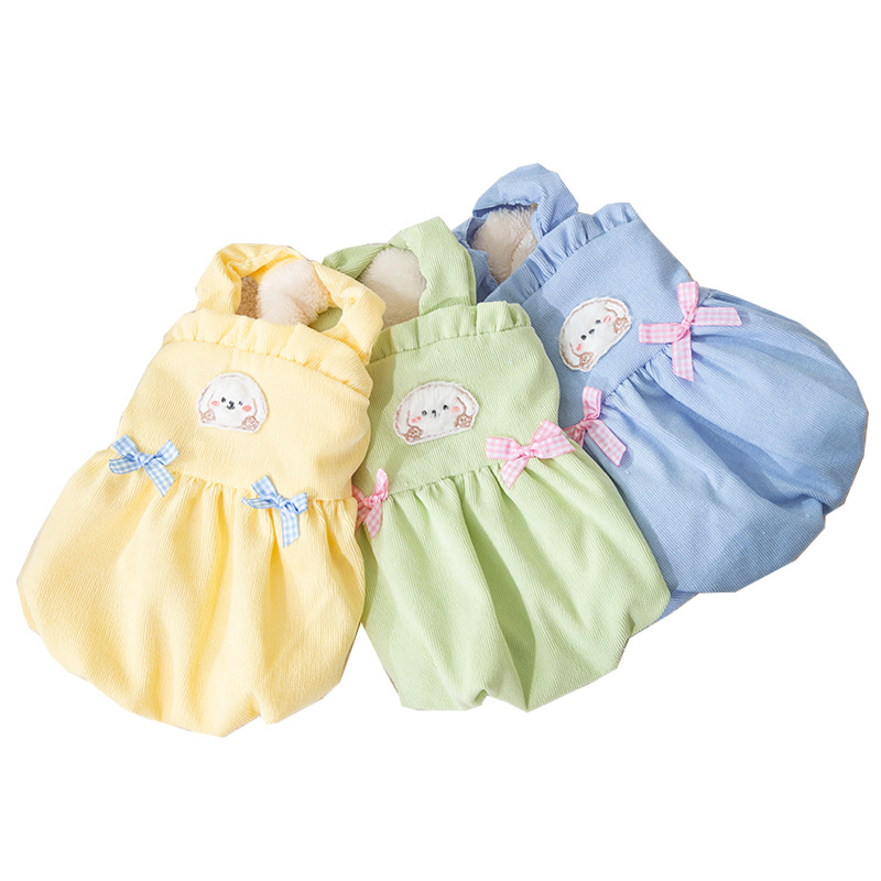 Lovely Design Cute Dress Dog Clothes Soft Warm Comfortable Breathable Pet Clothes