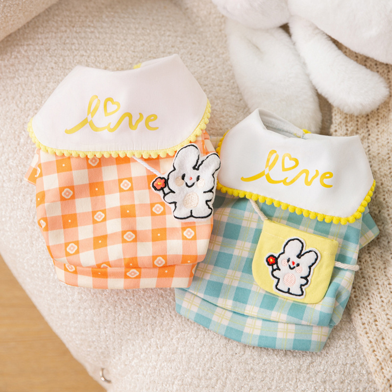 Hot Sale Cute Rabbit Pattern Dog Clothes Soft Warm Comfortable Breathable Pet Clothes