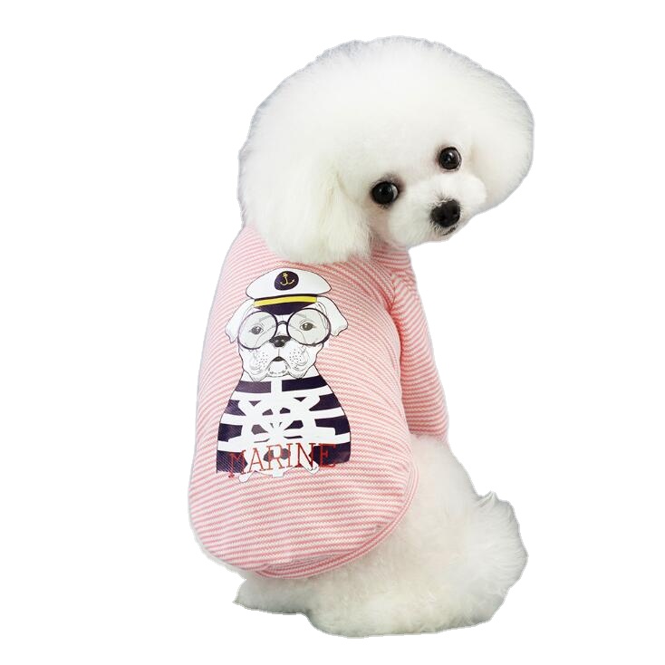 New Arrival High Quality Wholesale Striped Luxury Summer Dog Clothes