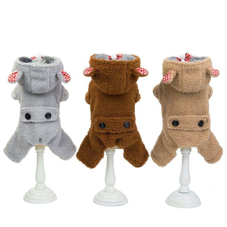 Fast Delivery Wholesale Stocked Deluxe Fancy Warm Fleece Winter Dog Clothes