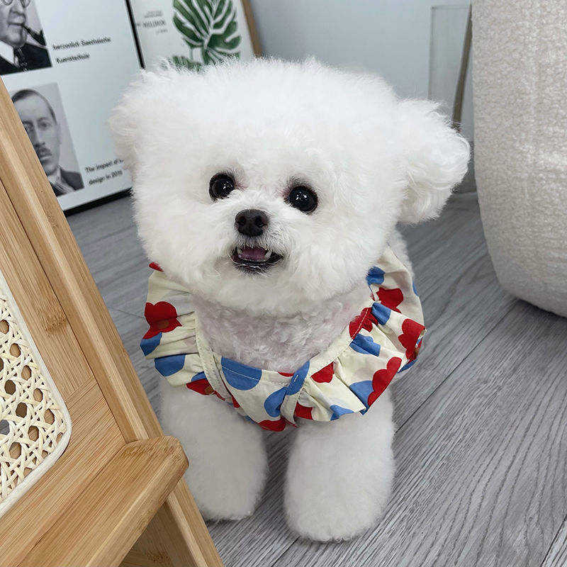 Dog Pet Clothes Summer New Floral Vest Skirt