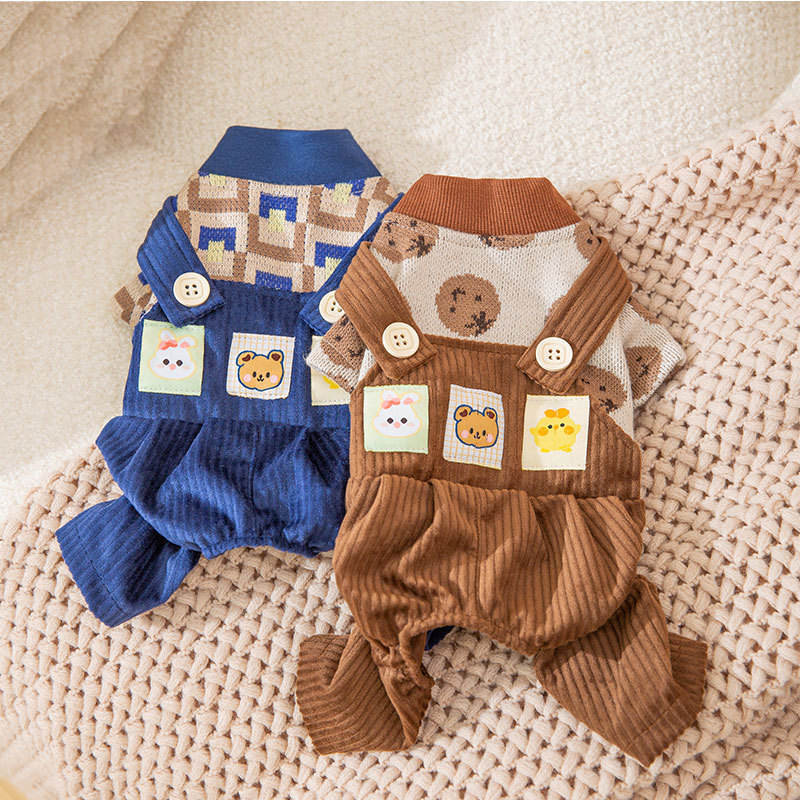 New Released Cute Corduroy Dog Clothes Soft Warm Comfortable Breathable Pet Clothes