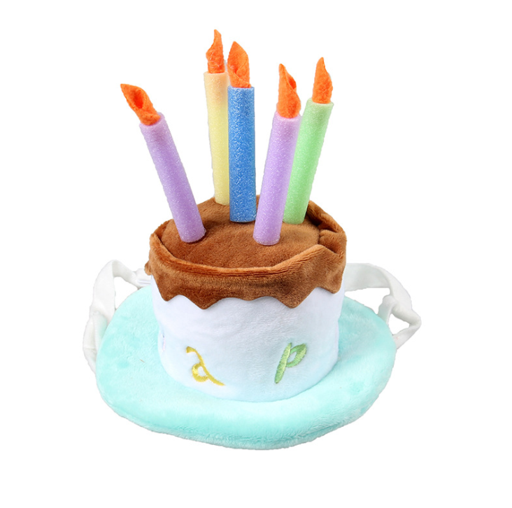 Pet Product Happy Birthday Cat Hat Headband Fairy Hat Pet Hair Decoration