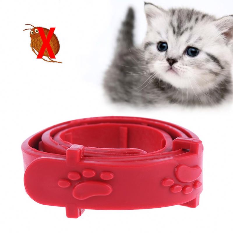 1PCS Red Adjustable Outdoor Dog Cat Rabbit Neck Strap Anti Flea Mite Acari Tick Remedy Pet Collar Pet Protection Accessories