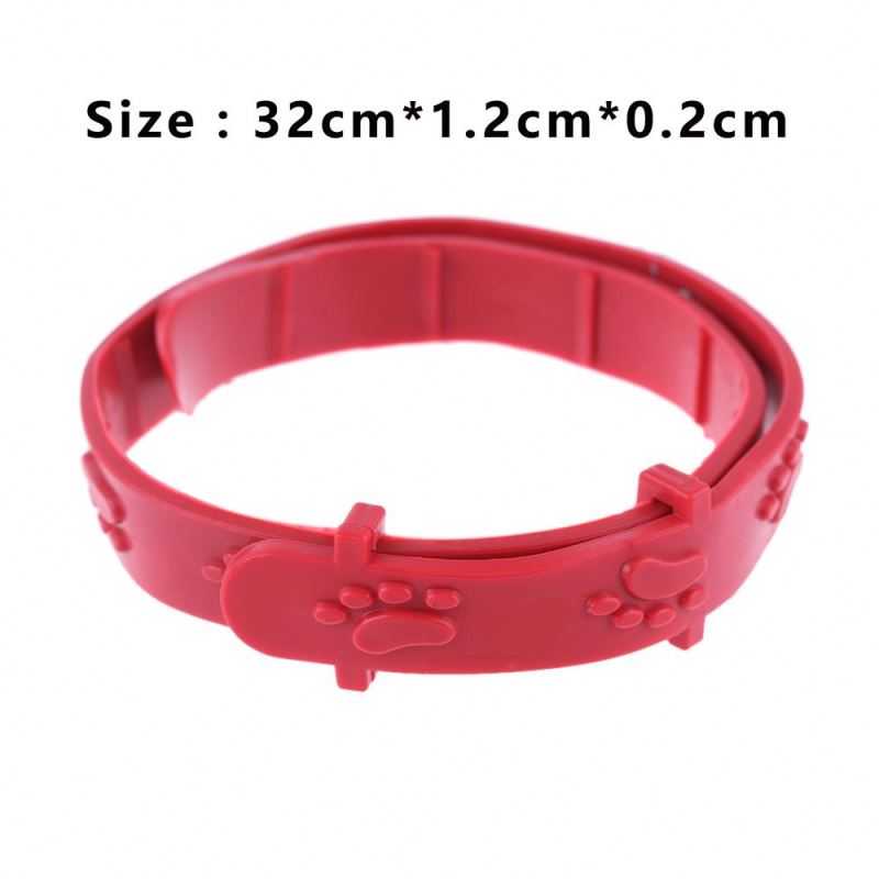 1PCS Red Adjustable Outdoor Dog Cat Rabbit Neck Strap Anti Flea Mite Acari Tick Remedy Pet Collar Pet Protection Accessories