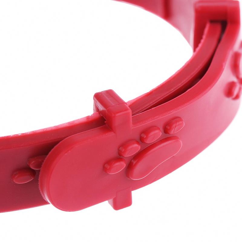 1PCS Red Adjustable Outdoor Dog Cat Rabbit Neck Strap Anti Flea Mite Acari Tick Remedy Pet Collar Pet Protection Accessories