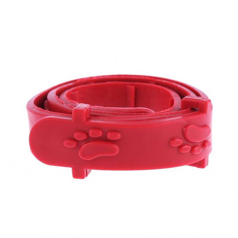 1PCS Red Adjustable Outdoor Dog Cat Rabbit Neck Strap Anti Flea Mite Acari Tick Remedy Pet Collar Pet Protection Accessories