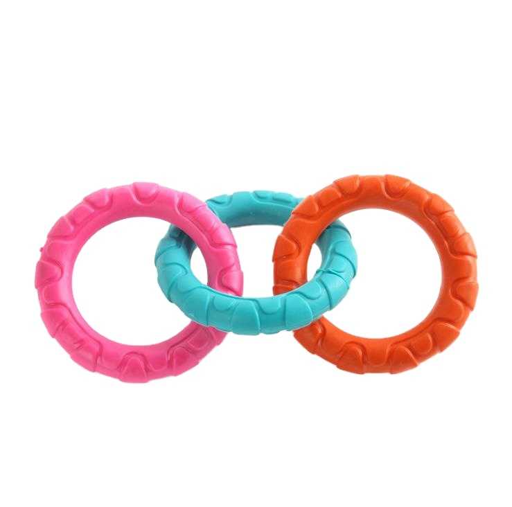 20 Cm Wave Stripes Three Rubber Chain Bite Resistant Pet Toy