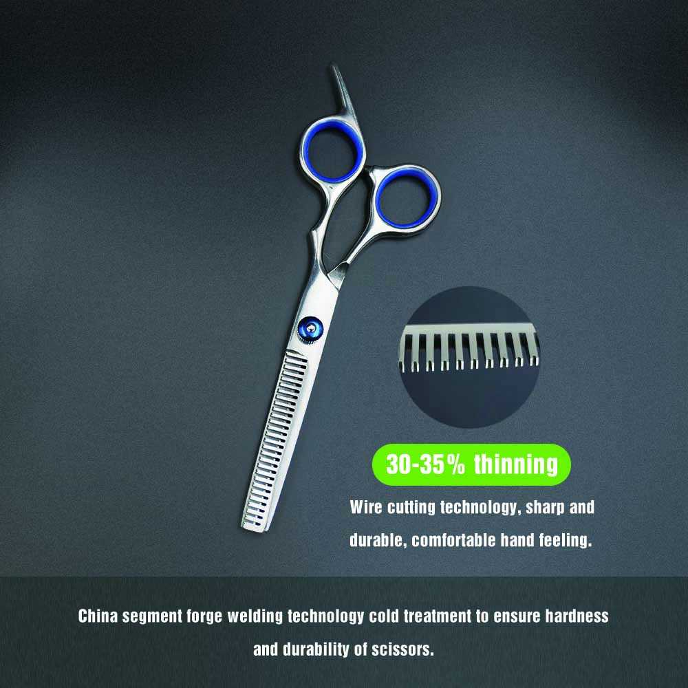 5 Pieces Pet Curved Straight Thinning Face Shears Hair Grooming Scissor Kit Dogs Cats