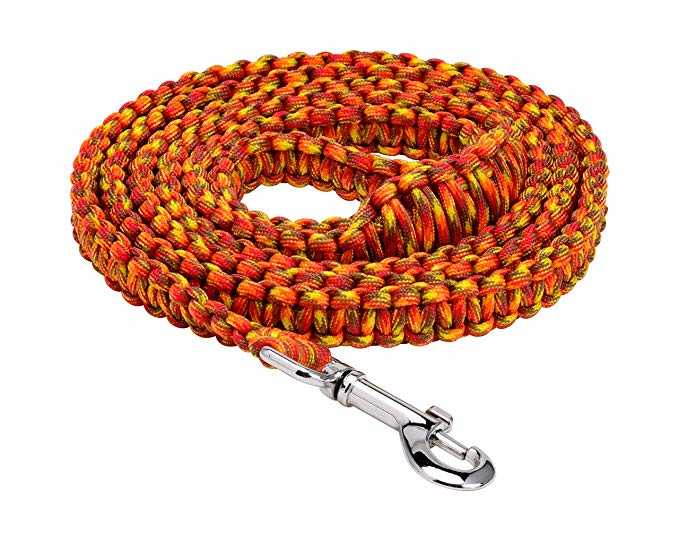 550 Paracrord Dog Pet Running Leash With Accessory Snap