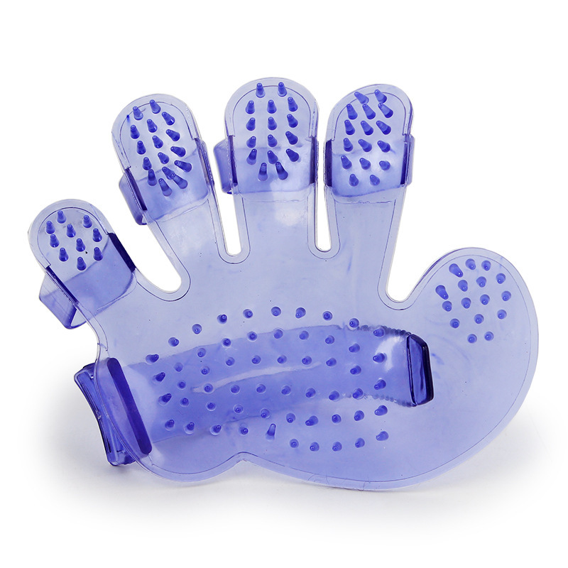 Adjustable Dog Shower Massage Tool Palmshaped Cleaning Glove Pet Grooming Brush