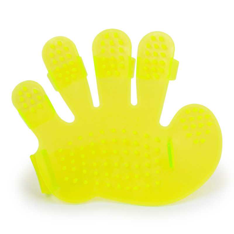 Adjustable Dog Shower Massage Tool Palmshaped Cleaning Glove Pet Grooming Brush