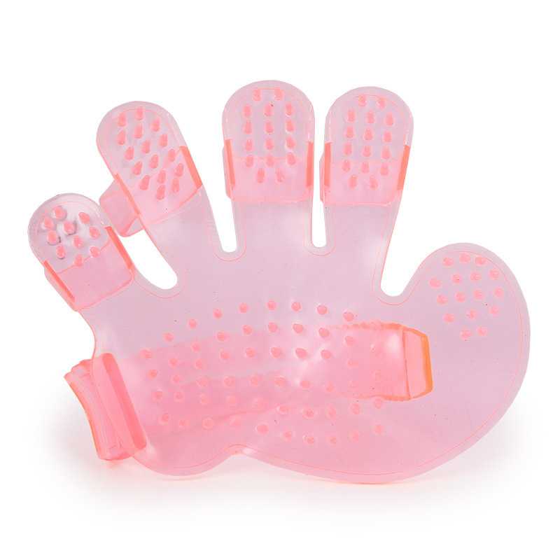 Adjustable Dog Shower Massage Tool Palmshaped Cleaning Glove Pet Grooming Brush