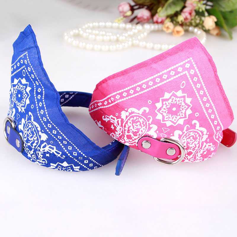 Adjustable Pet Cat Puppy Neckerchief Triangle Neck Scarf Bandana Collar Small Big Dog Pet Collar Accessories