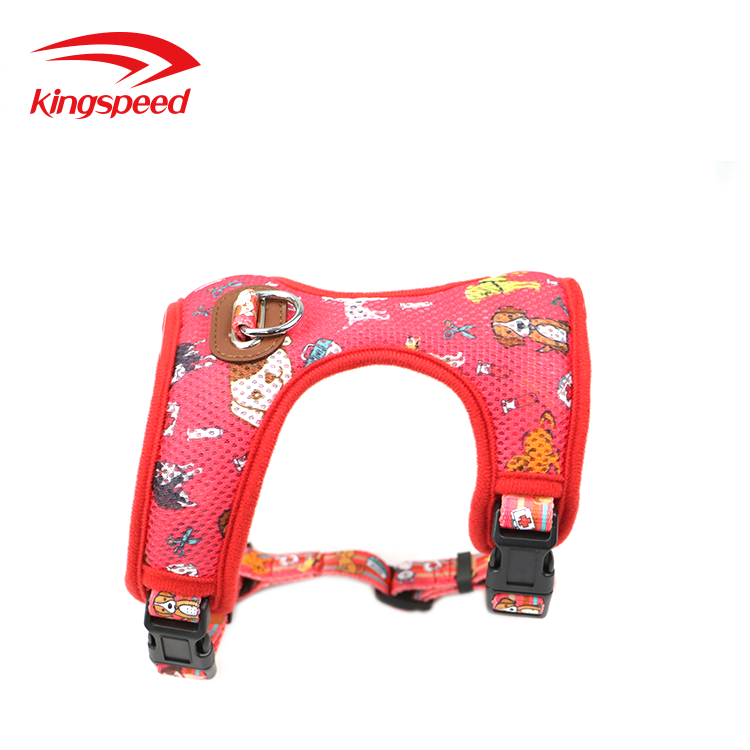 Adjustable Small Pet Dog Puppy Vest Soft Mesh Fabric Padded Harness