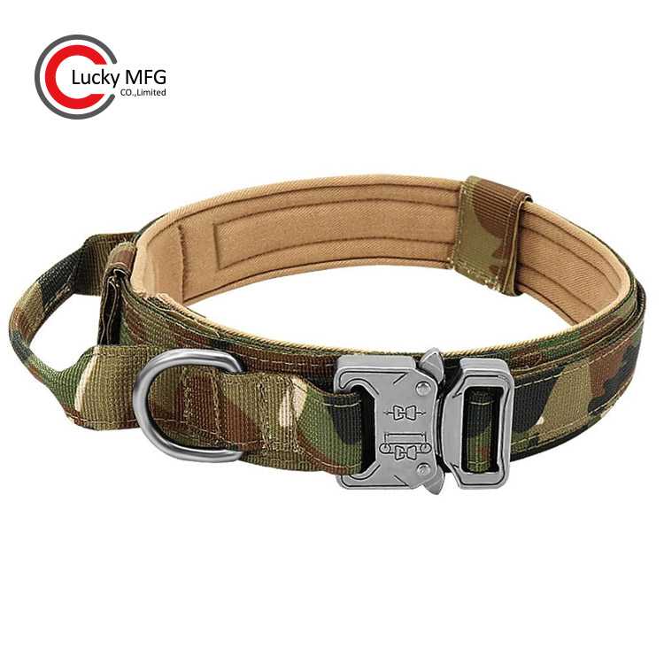 Adjustable Tactical Dog Collar With Handle