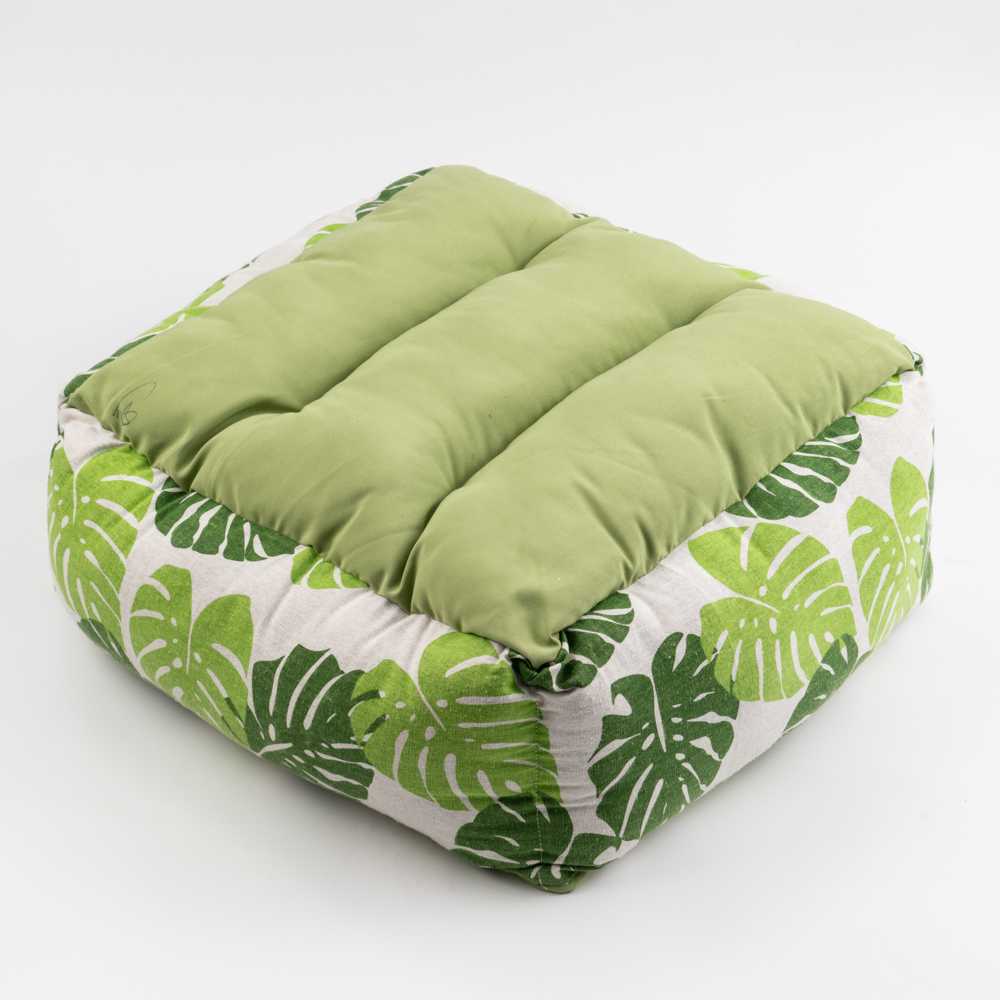 All Season Rectangle Pet Bed Tropical Printed Spring Dog Bed Basket Pet Bed