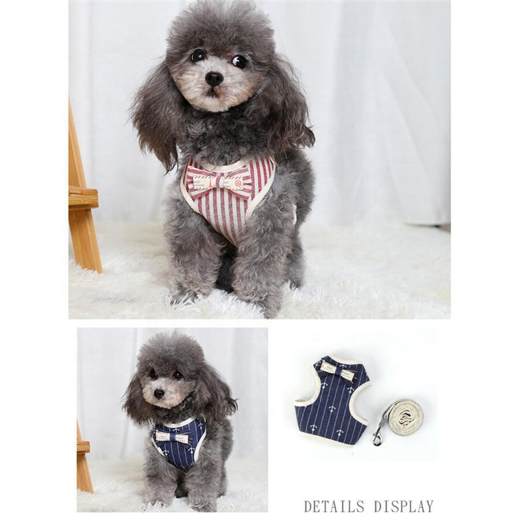 Amazon Ing Comfortable Dog Bow Tie Plaid Polka Dot Pet Chest Strap Leash