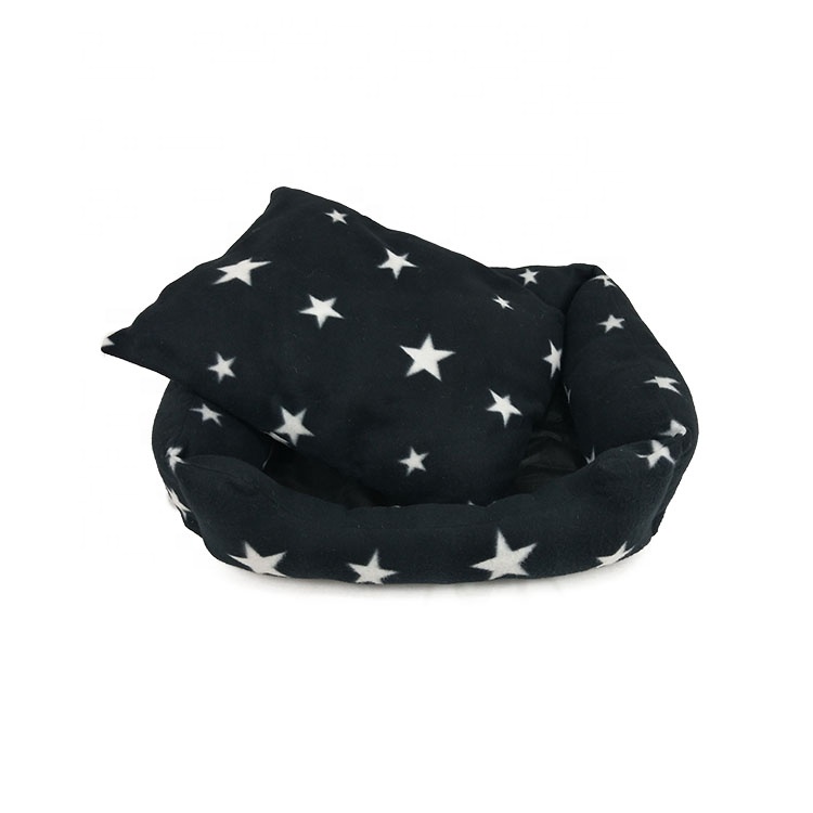 Amazon Pets Inventions Star Print Cushion Removable Warm Dog Bed Soft Eco Dog Pet Bed