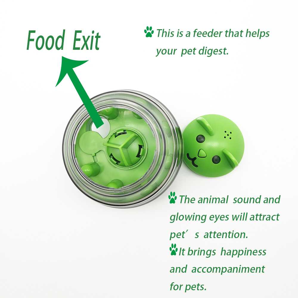 Amazon Top Seller Food Dispensing Ball Cat Toy Interactive Pet Slow Feeding IQ Treat Dispenser Ball Tumbler Dog Toy