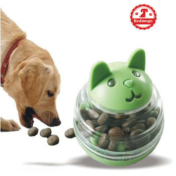 Amazon Top Seller Food Dispensing Ball Cat Toy Interactive Pet Slow Feeding IQ Treat Dispenser Ball Tumbler Dog Toy