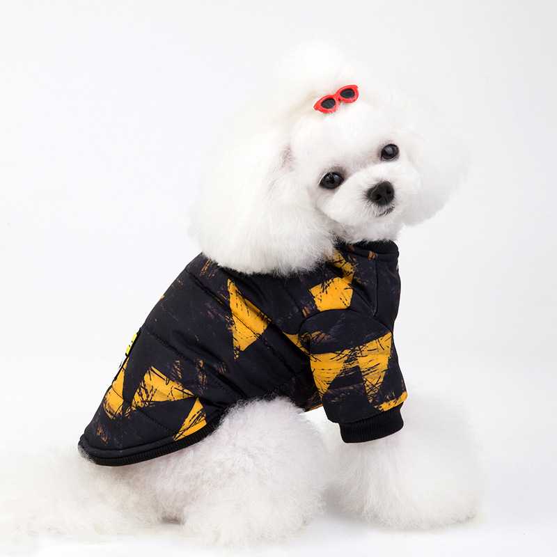 Autumn Winter Thickening Warm Pet Clothes Dog Triangle Padded Clothes