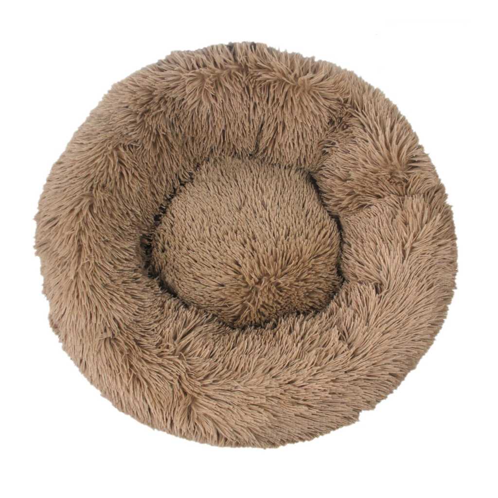 Beds Cute Fluffy Plush Comfy Calming Manufacturing Couch Solid Washable Round Pet Bed