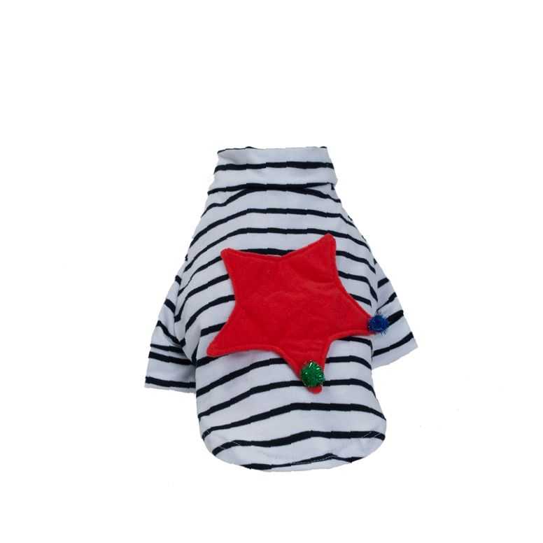 Best Outdoor Pet One Piece Skirt One Piece Striped Red Star Vest Travel