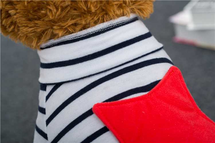 Best Outdoor Pet One Piece Skirt One Piece Striped Red Star Vest Travel