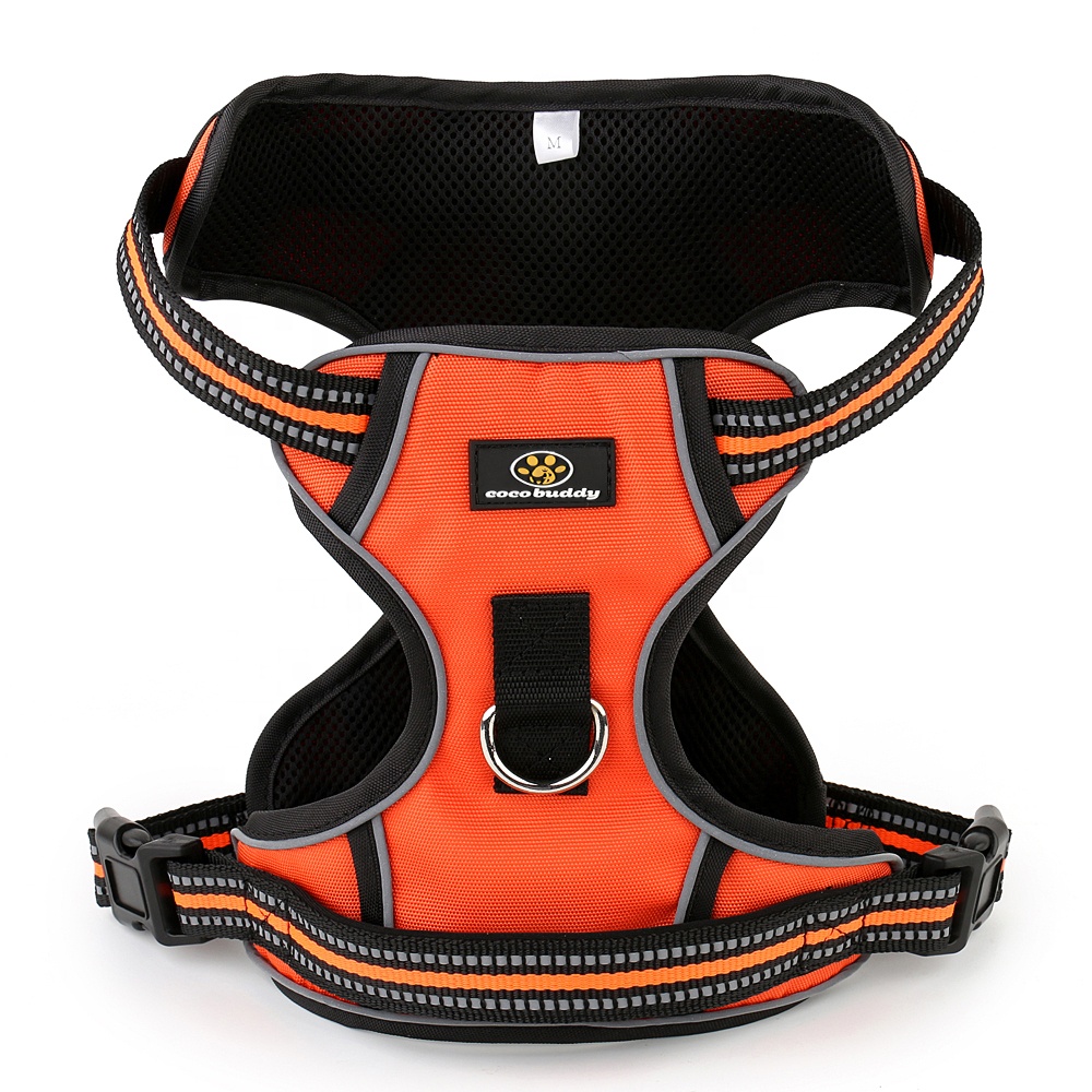Big Dog Harness No Pull Pet Reflective Oxford Vest Soft Breathable Mesh Padded No Pull Dog Harness Small Medium Large Dogs