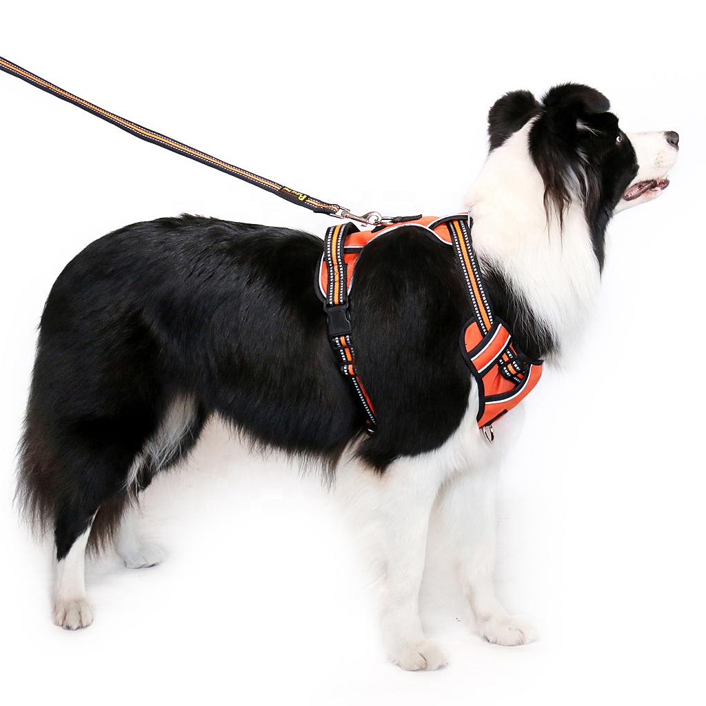 Big Dog Harness No Pull Pet Reflective Oxford Vest Soft Breathable Mesh Padded No Pull Dog Harness Small Medium Large Dogs