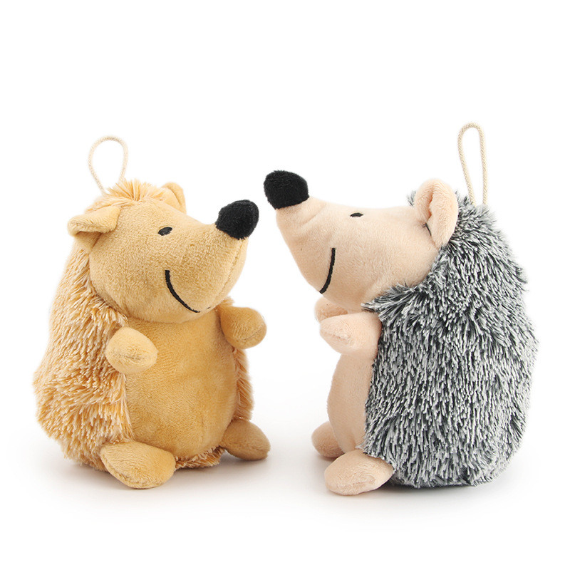 Biteresistant Safe Material Plush Hedgehog Pet Molar Toy