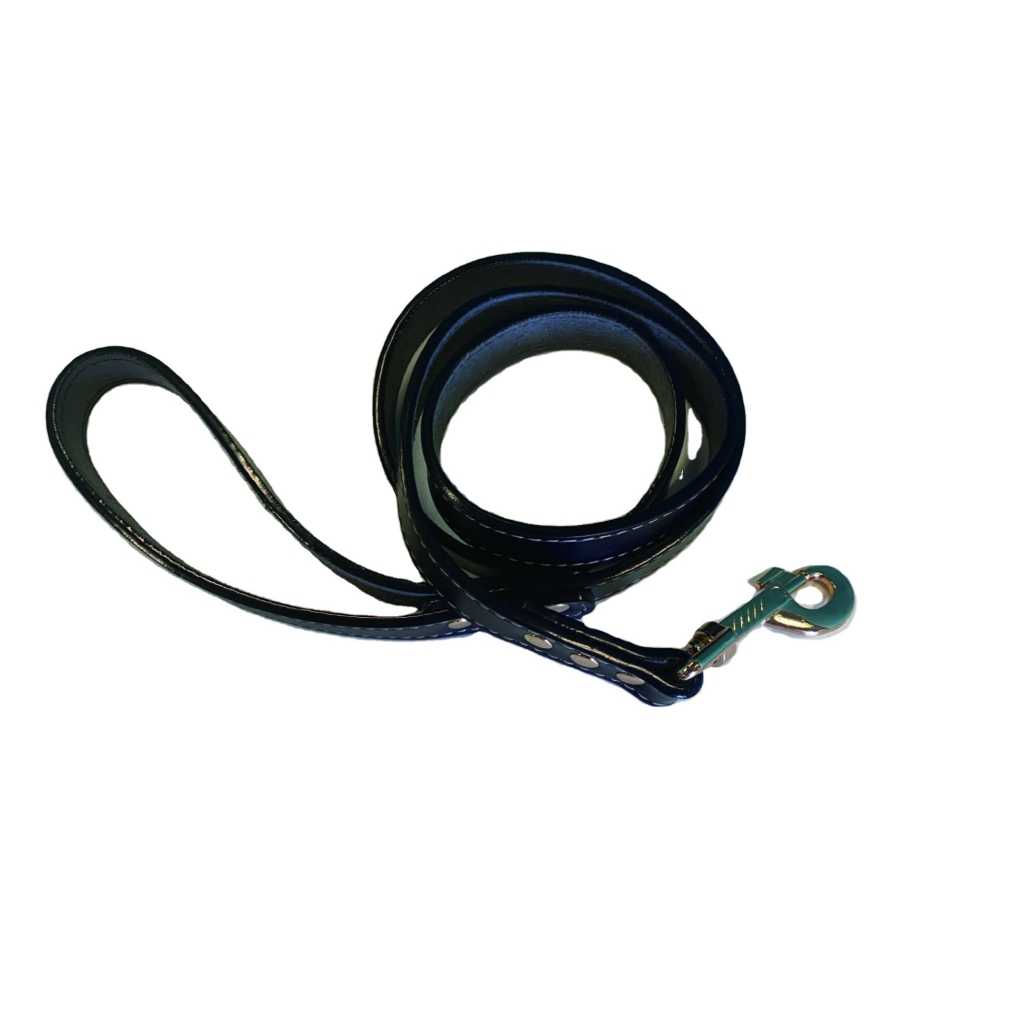 Black Color Durable Pu Leather Pet Dog Leash 13130cm