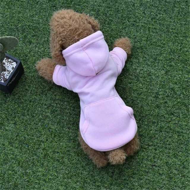 Blank Dog Cat Sweater Puppy Pet Fleece Training Dog Hoodie