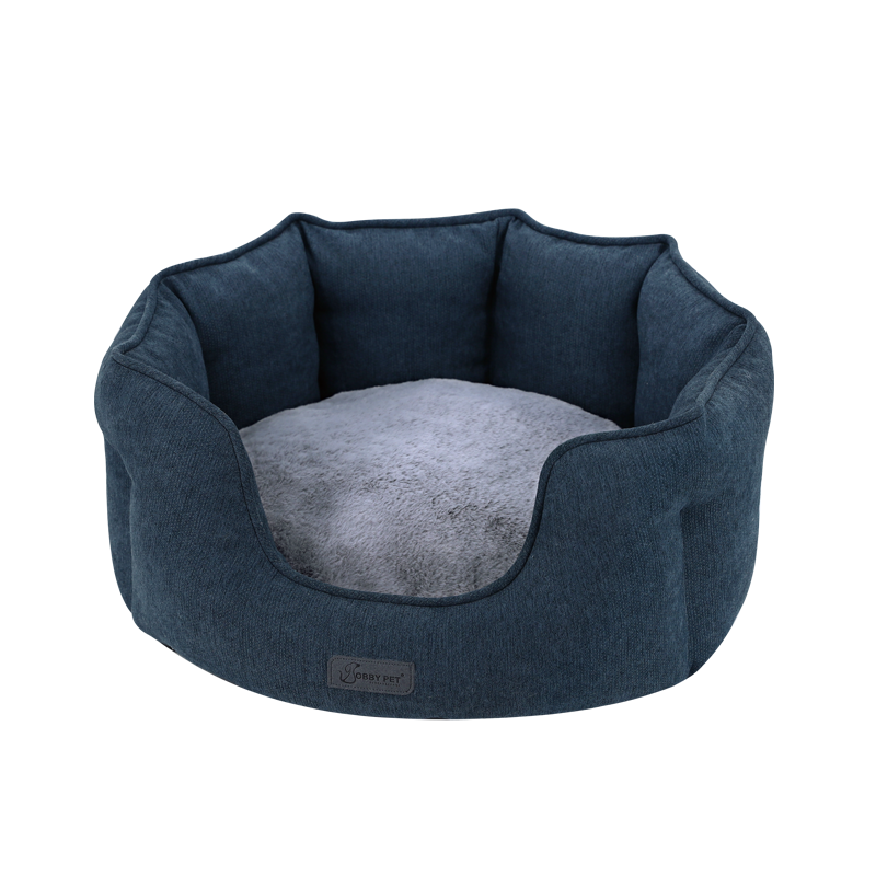 Bobby Pet Removable Washable Cat Dog Bed Warm Comfortable Oval Pet Bed