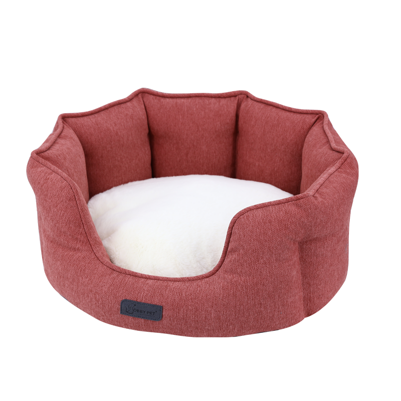 Bobby Pet Removable Washable Cat Dog Bed Warm Comfortable Oval Pet Bed
