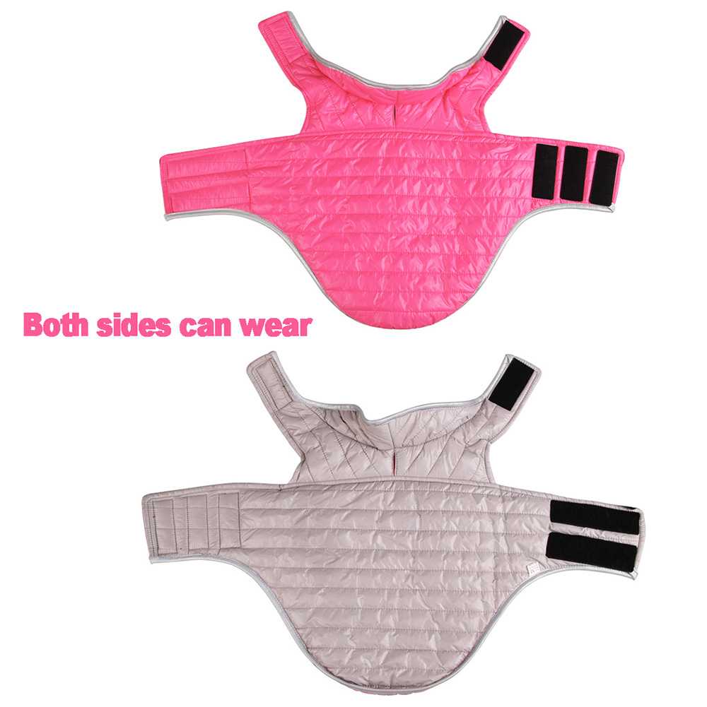 Both Sides Can Wear Pet Dog Clothes Waterproof Winter Warm Coat Reversible Down Jacket Small Medium Dogs Pet Puppy Clothing