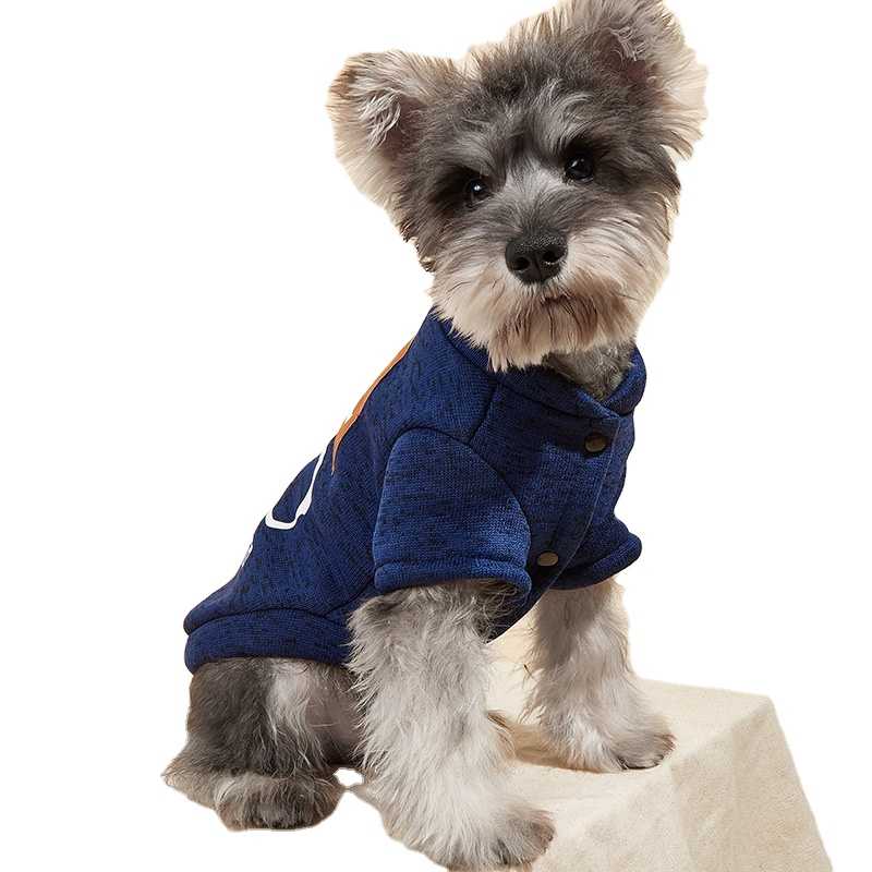 Breathable Pet Home Clothes Letter Printing Polyester Casual Autumn Sweater Dog Clothes